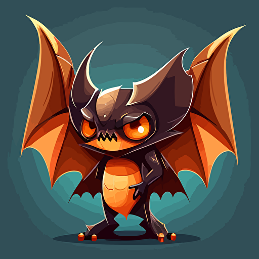 cartoon bat vector style