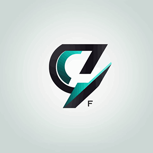 logo design letters "F, V", flat 2d, vector, company logo, business style