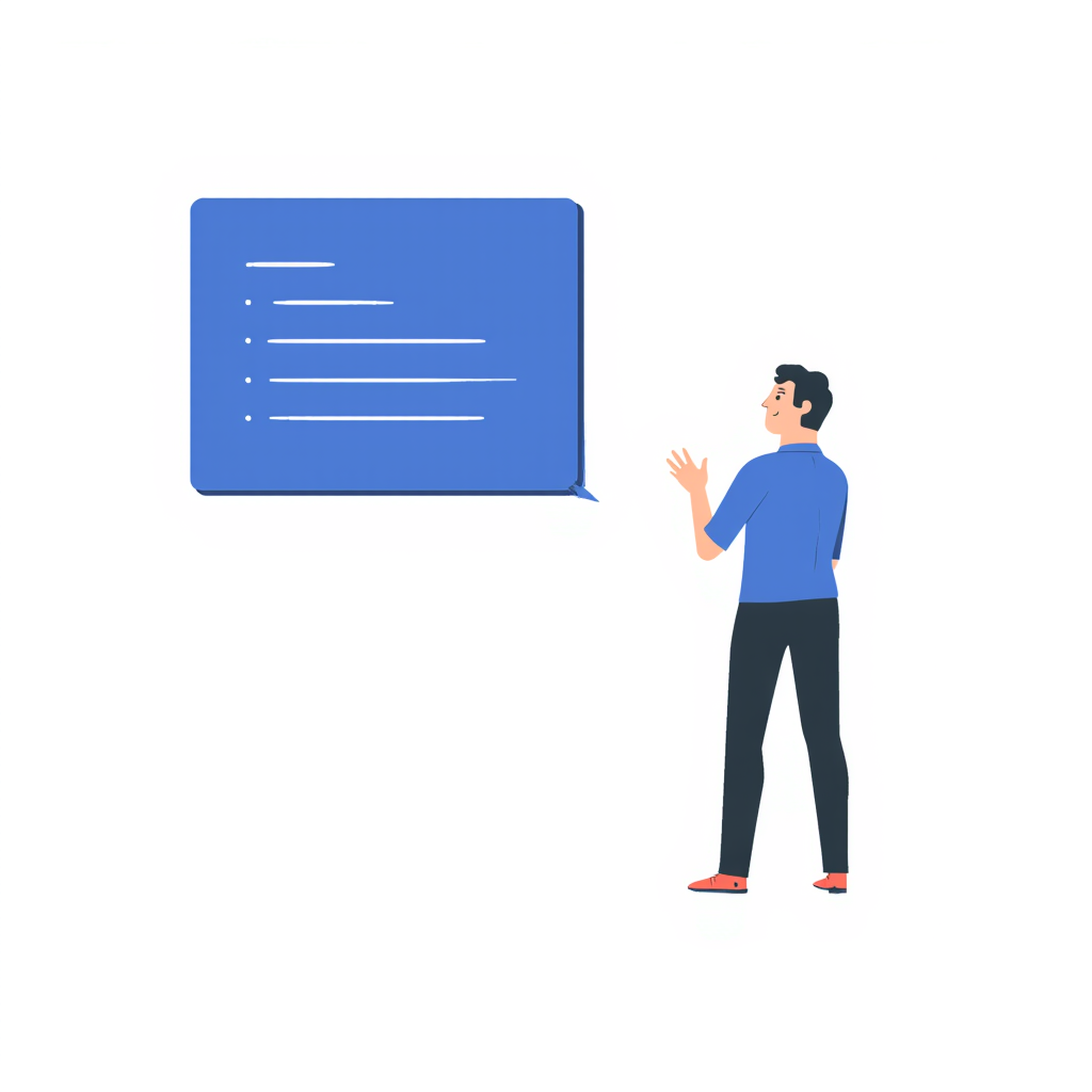 a man presenting code architecture 