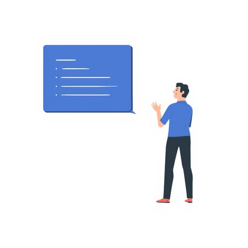 a man presenting code architecture 