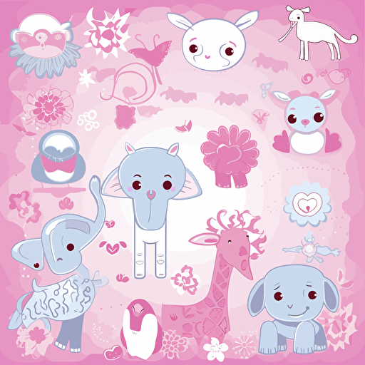 Vector, illustration, cute animals, children, red, happiness, sweetness, cotton,5 caribbean,1 chromatic,1 dripping paint,1 flower of life,1 strobe,1 accent lighting,,1 magnification,,1 baby pink color,1 baby blue color,1 CYMK,1 cyan,1 hot pink color,1 lavender color,1 pastel,1 pink,1 cotton 6144x6144