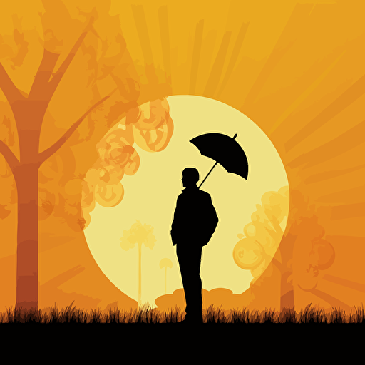 silhouett Design ,simple illustration ,money,vector ,silhouette