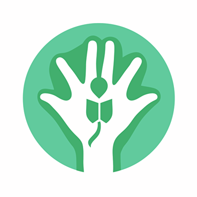 symbolic of brand, wich wont to help all people with health care, white background, vector