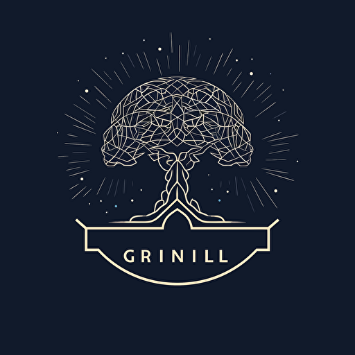 vector logo for an ai based consulting company named Ground Truth. Specializing in AI, ML, Blockchain, and Mobile.