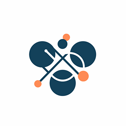 minimalist, simple vector logo of a CFTR protein regulating the passage of ions MHC68 used /blend