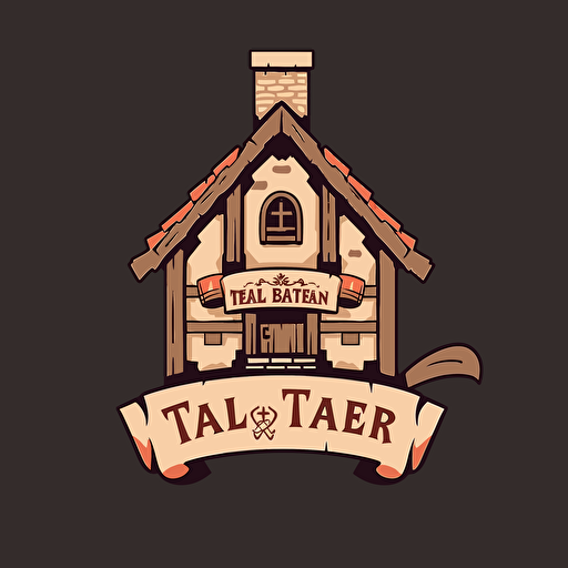 logo design for a tavern, letter Tastelab logo, vector simple