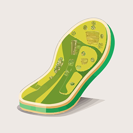 icon, vector, foot, med, insole, care
