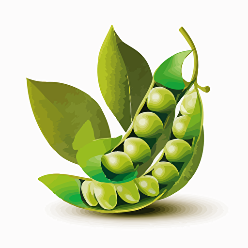 edamame, vector art, white background