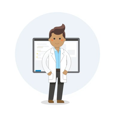 researchers standing in front of a whiteboard