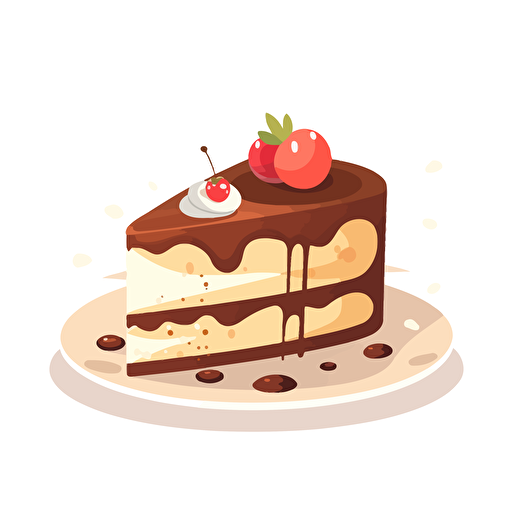 cake, mmuro letter logo, vector, smooth, flat, simple, plain, white background