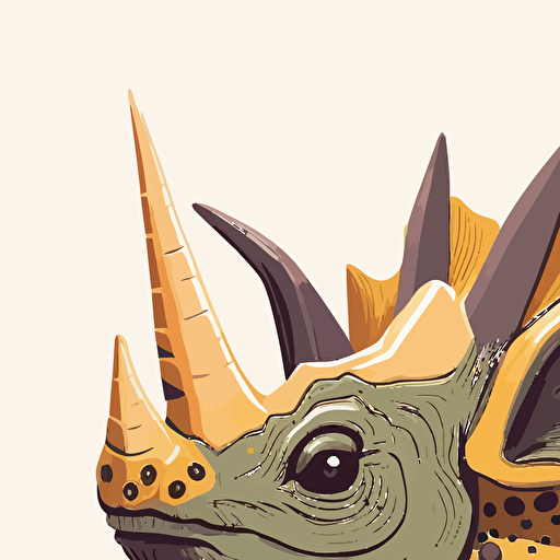 Cute styracosaurus vector image