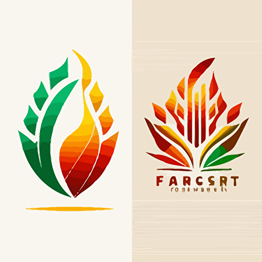create brand logo vector based, the soul of the earth, vibrant, teremana, line sketch style, main color deep red and green, accent orange or yellow:: within logo outline of Mexican home on left and bar on right wrapped in a flame or corn husk