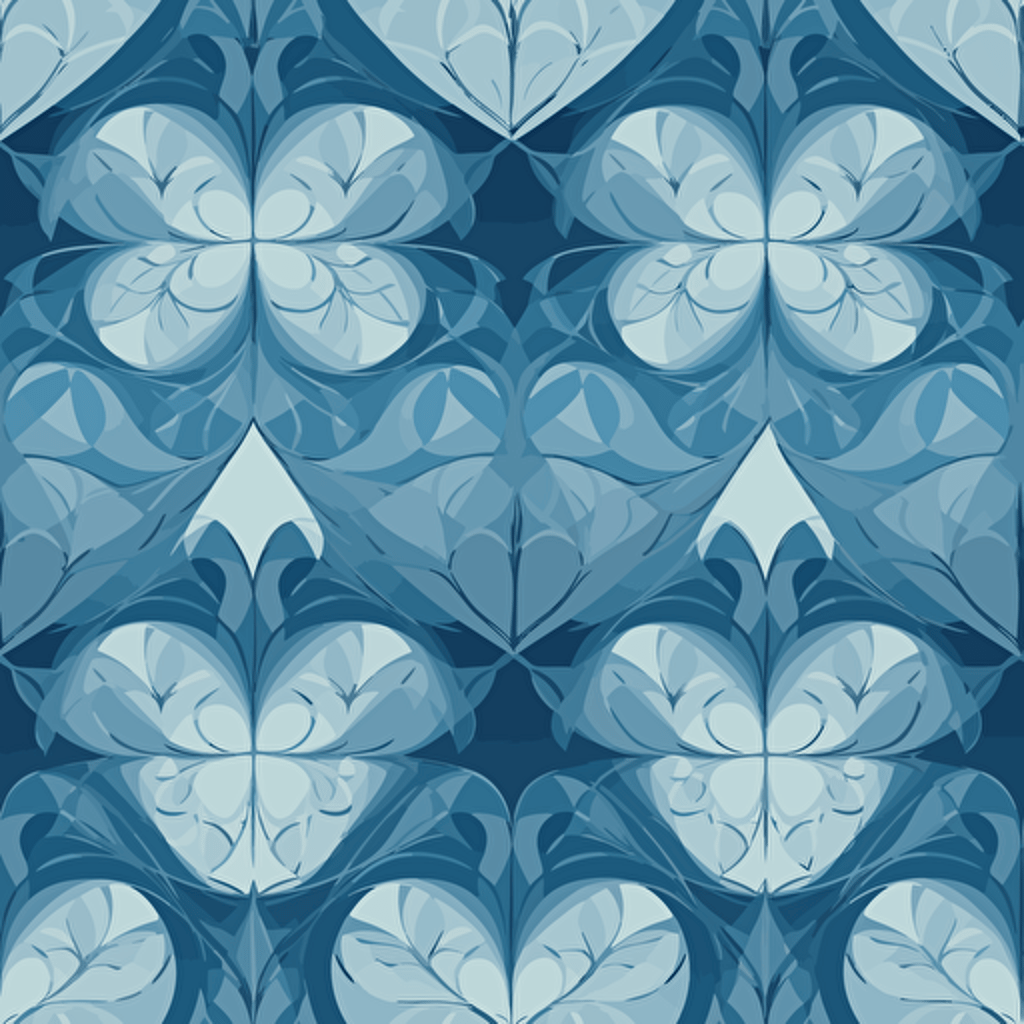 vector hearts , two shade of blue
