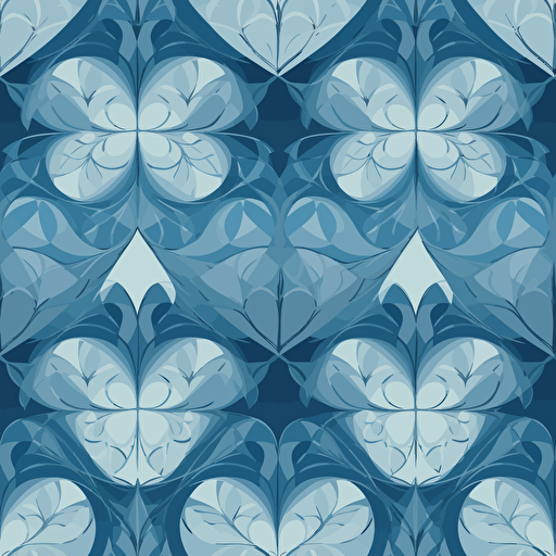 vector hearts , two shade of blue