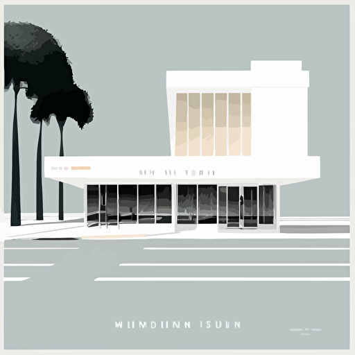lincoln road 111 miami herzog de meuron yoga vector art minimalistic