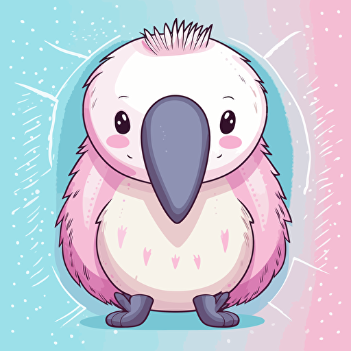 cute anteater kawaii style, vector clipart