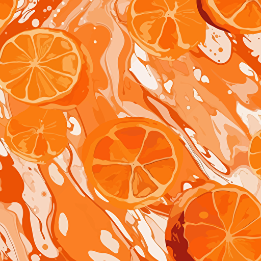 orange, vector art, marble background,
