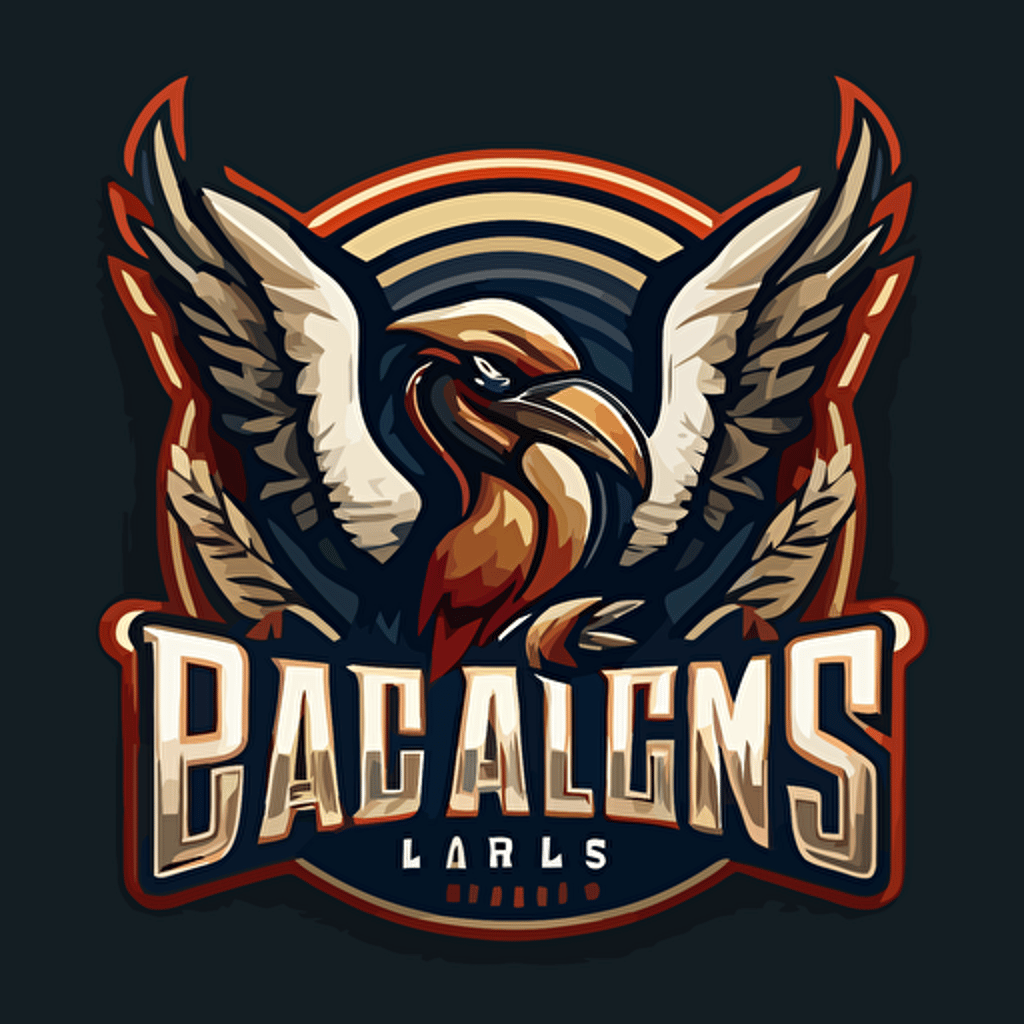 logo design for a pro sports team pelicans basketball sports vector 2d