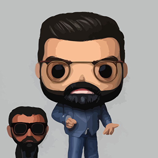 body 3d render amir liaquat hussain funko pop studio lighting white background blender trending artstation 8k highly detailed
