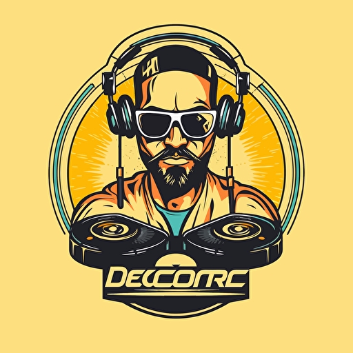 vector dj logo