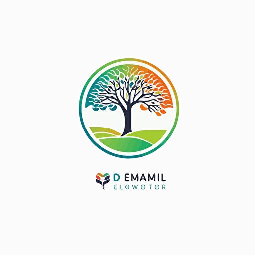 design a logo for an environmental data analytics company. The logo should portray "doing good for the planet", vector, minimalistic, colorful, white background