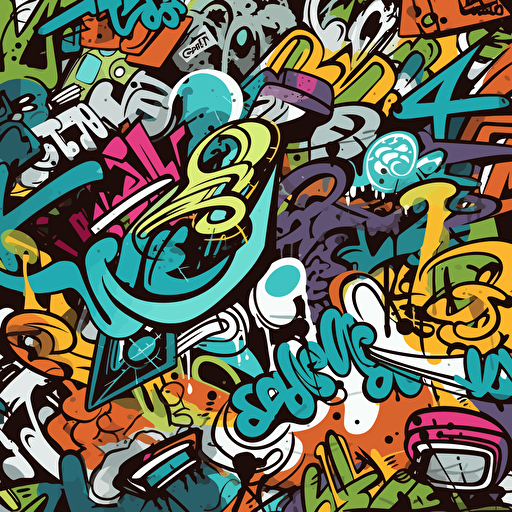 Graffiti vector large patterns
