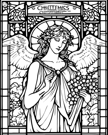 bellos campos japoneses by Louis Comfort Tiffany black and white for coloring page, vector, low detail,