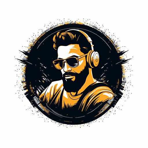 vector dj logo