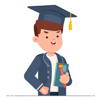 a man graduating from college