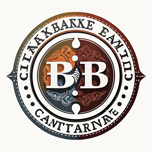 currency exchange partners logo, BB, white background, vector::1.9