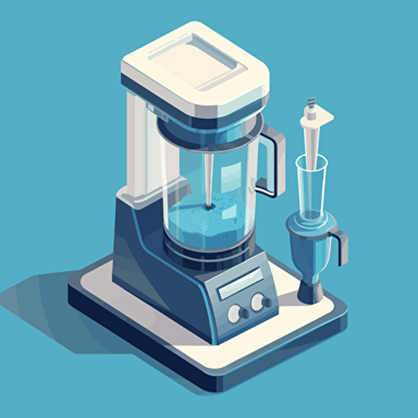 a blender isometric vector illustration