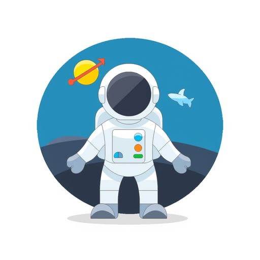 an astronaut on a space 