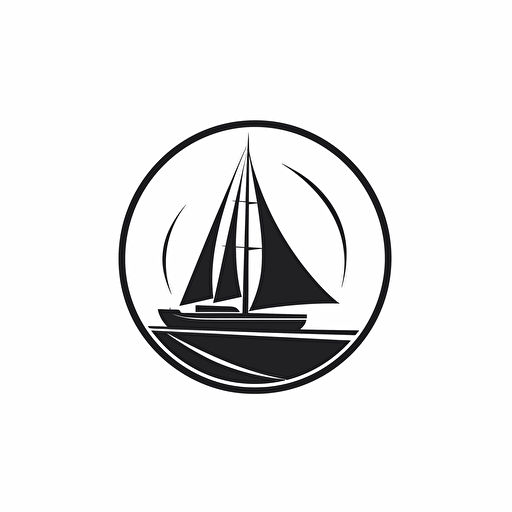 logo for luxury yacht insurance, simple, vector