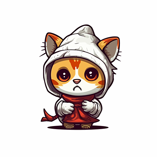 cute, clean, vector logo for a Mystery DAO, white background