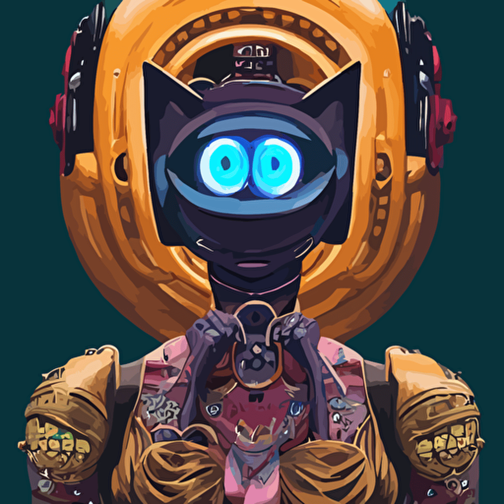 portrait jinx black cat god destruction intricate detailed urban inspired hiphop robot eye vector behance hd jesper ejsing rhads makoto shinkai lois van baarle ilya kuvshinov rossdraws hd 3 2 k ilya kuvshinov gustav klimt