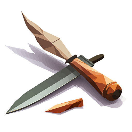 sharp blades, on floor sticking up, 2d, vector art, simple colors, on white background