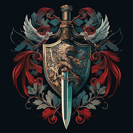 Sword and Shield Vector art