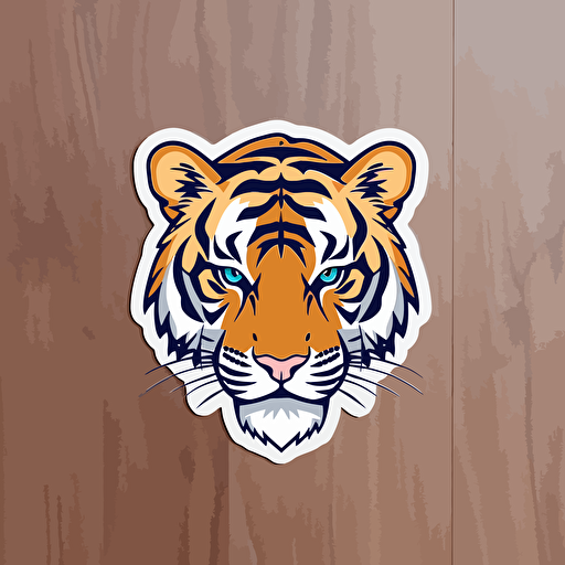 vector tiger sticker