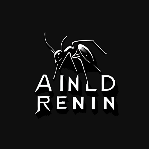 simple brand logo, letter ANT, logo, vector logo, vector design, logo design, design ideas, black and white, classic cool design, company