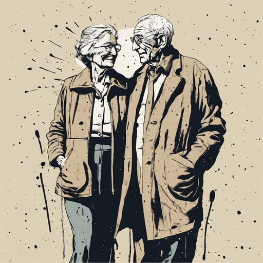 an elderly couple