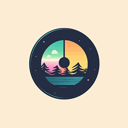 minimalist vector logo for a software to remove duplicated files to save disk spaces