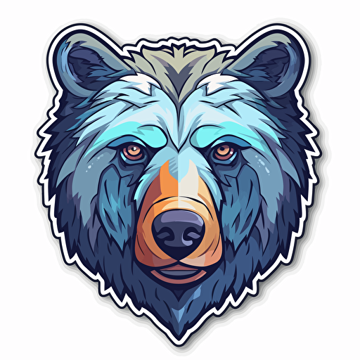 vector bear sticker