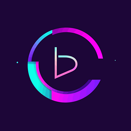 beautiful logo for tech company building browser that forms the letter D, geometric, 2D vector, futuristic, modern, simple, minimal