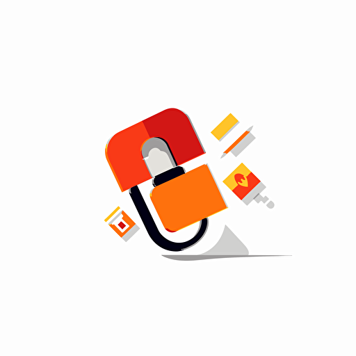 flat vector logo microsoft office clippy