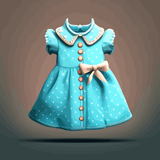 vector baby dress