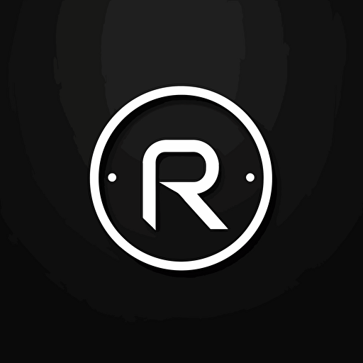 simple black and white logo design , flat 2d, vector, company logo, nike style with letters "R" "C" "N" "T"