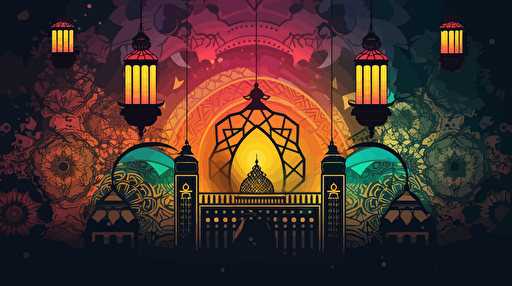 ramadan , vector art.