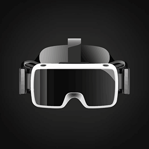 VR headset, vector