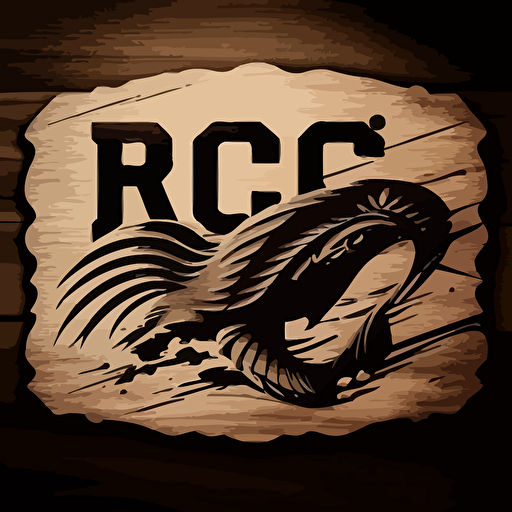 logo of a wild board roaring on a white background, "RC08" written on the white background , vector, black background, US ARMY WWII theme, high res