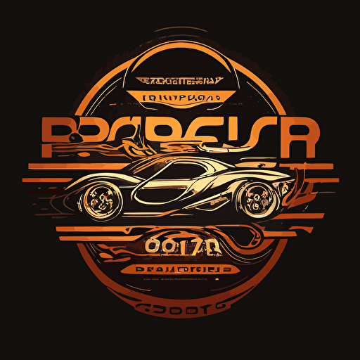 logo, vector, text PD EVOLUTION, supercar, 2d